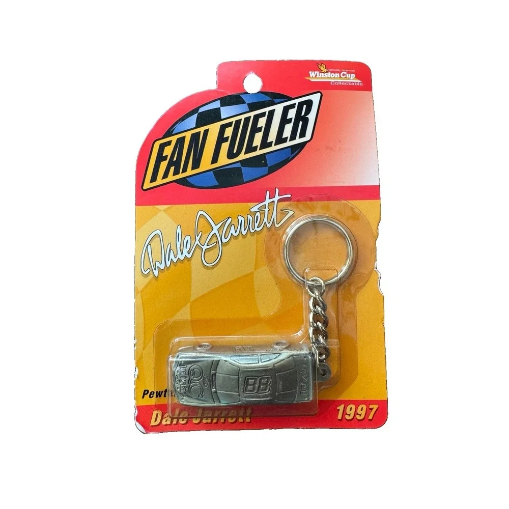 Dale Jarrett Fan Fueler Pewter Car Keychain 1997